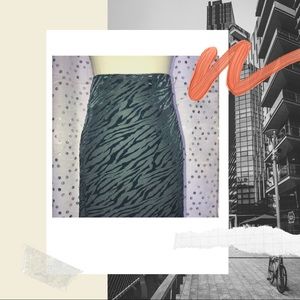 Blue Sarcelle Midi Skirt